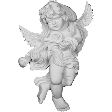 Ekena Millwork 11 7/8"W x 17 3/8"H x 5 1/2"P Classic Angel Onlay, Left ONL12X17X06AN-L